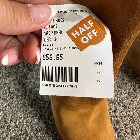 MARC FISHER Women's Alva Pointy Toe Bootie Size 10M In Brown Suede - Picture 3 of 8